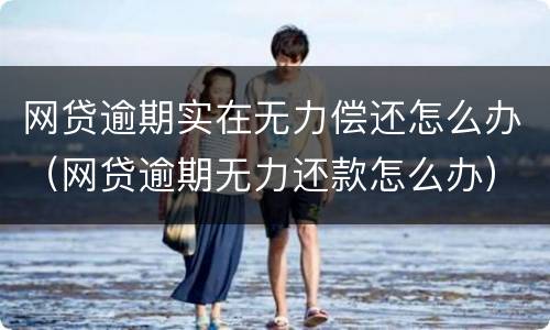 网贷逾期实在无力偿还怎么办（网贷逾期无力还款怎么办）