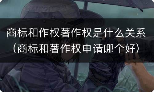 商标和作权著作权是什么关系（商标和著作权申请哪个好）