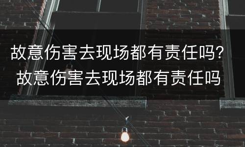 故意伤害去现场都有责任吗？ 故意伤害去现场都有责任吗