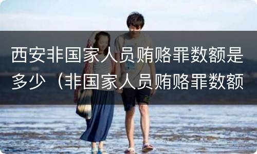 西安非国家人员贿赂罪数额是多少（非国家人员贿赂罪数额巨大）