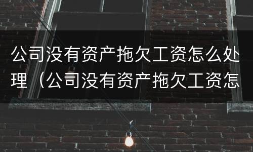 公司没有资产拖欠工资怎么处理（公司没有资产拖欠工资怎么处理合法）