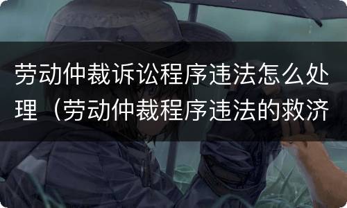 劳动仲裁诉讼程序违法怎么处理（劳动仲裁程序违法的救济）
