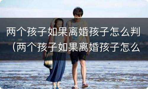 两个孩子如果离婚孩子怎么判（两个孩子如果离婚孩子怎么判决）