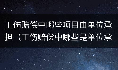 工伤赔偿中哪些项目由单位承担（工伤赔偿中哪些是单位承担的）
