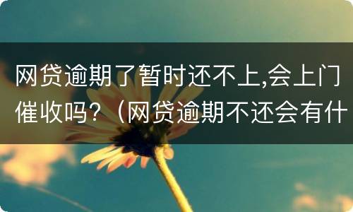 网贷逾期了暂时还不上,会上门催收吗?（网贷逾期不还会有什么后果会上门催收吗）
