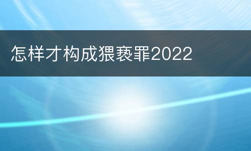 怎样才构成猥亵罪2022