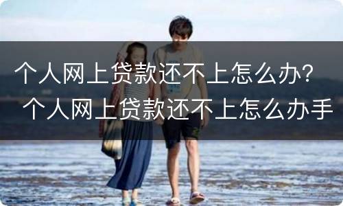 个人网上贷款还不上怎么办？ 个人网上贷款还不上怎么办手续