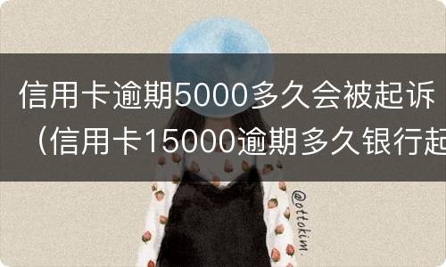 信用卡逾期5000多久会被起诉（信用卡15000逾期多久银行起诉）