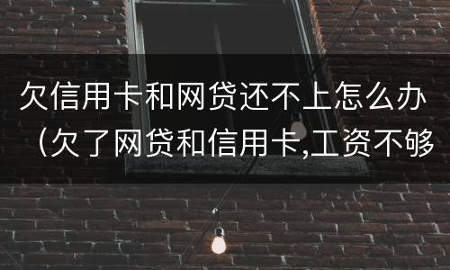 欠信用卡和网贷还不上怎么办（欠了网贷和信用卡,工资不够还怎么办）