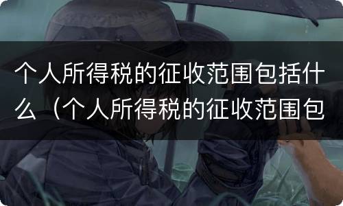 个人所得税的征收范围包括什么（个人所得税的征收范围包括什么）