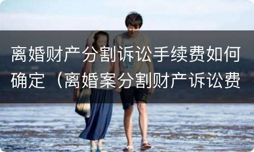 离婚财产分割诉讼手续费如何确定（离婚案分割财产诉讼费）