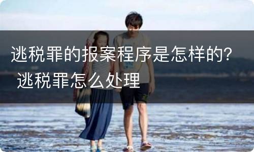 逃税罪的报案程序是怎样的？ 逃税罪怎么处理