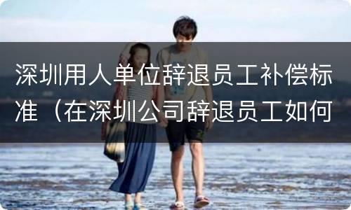 深圳用人单位辞退员工补偿标准（在深圳公司辞退员工如何要补偿）