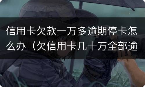 信用卡欠款一万多逾期停卡怎么办（欠信用卡几十万全部逾期还不了怎么办）