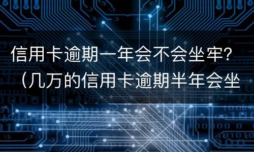 信用卡逾期一年会不会坐牢？（几万的信用卡逾期半年会坐牢吗?）