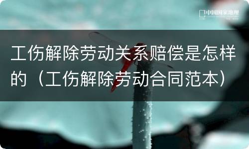 工伤解除劳动关系赔偿是怎样的（工伤解除劳动合同范本）