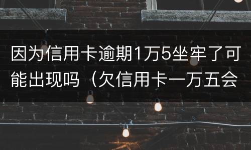 因为信用卡逾期1万5坐牢了可能出现吗（欠信用卡一万五会坐牢吗）