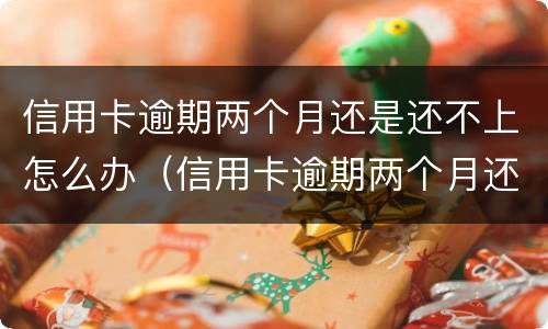 信用卡逾期两个月还是还不上怎么办（信用卡逾期两个月还是还不上怎么办呢）