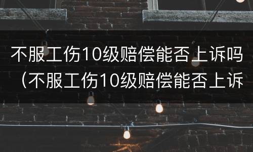 不服工伤10级赔偿能否上诉吗（不服工伤10级赔偿能否上诉吗法律）