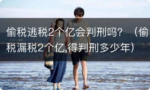 偷税逃税2个亿会判刑吗？（偷税漏税2个亿,得判刑多少年）