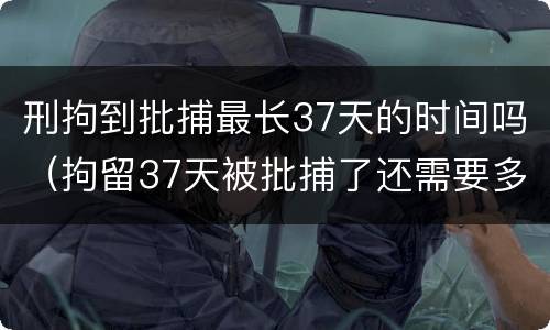 刑拘到批捕最长37天的时间吗（拘留37天被批捕了还需要多长时间出来）