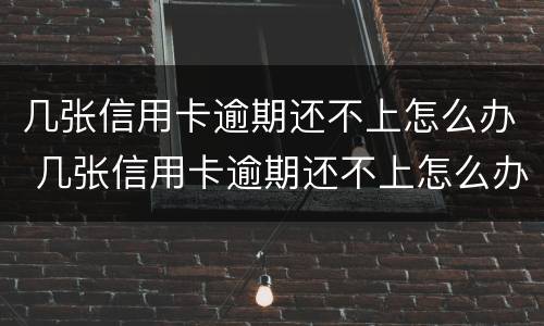 几张信用卡逾期还不上怎么办 几张信用卡逾期还不上怎么办呢