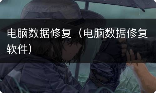 电脑数据修复（电脑数据修复软件）