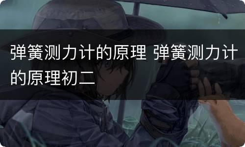 弹簧测力计的原理 弹簧测力计的原理初二