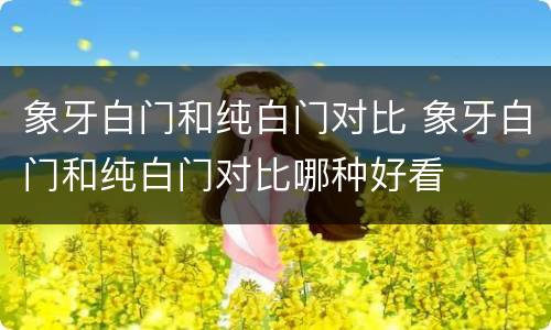 象牙白门和纯白门对比 象牙白门和纯白门对比哪种好看