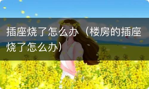 插座烧了怎么办（楼房的插座烧了怎么办）