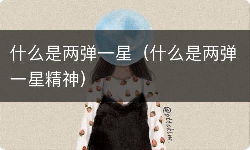 什么是两弹一星（什么是两弹一星精神）