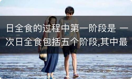 日全食的过程中第一阶段是 一次日全食包括五个阶段,其中最开始的阶段是?
