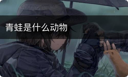 青蛙是什么动物