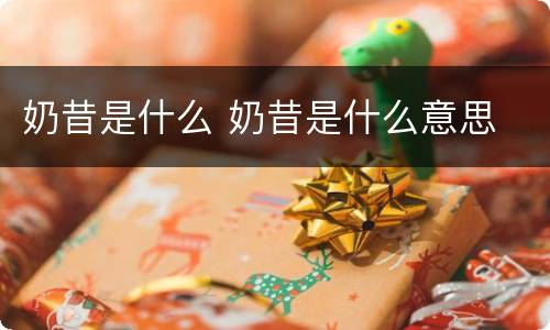 奶昔是什么 奶昔是什么意思
