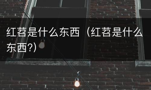 红苕是什么东西（红苕是什么东西?）