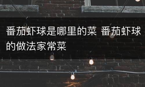 番茄虾球是哪里的菜 番茄虾球的做法家常菜