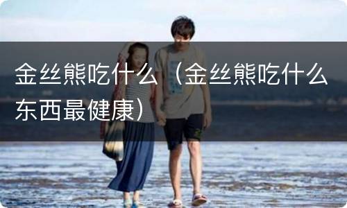 金丝熊吃什么（金丝熊吃什么东西最健康）