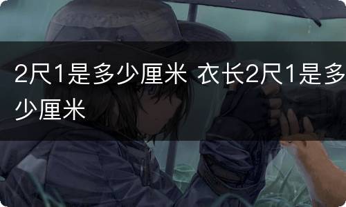2尺1是多少厘米 衣长2尺1是多少厘米