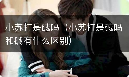 小苏打是碱吗（小苏打是碱吗和碱有什么区别）