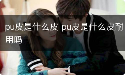 pu皮是什么皮 pu皮是什么皮耐用吗