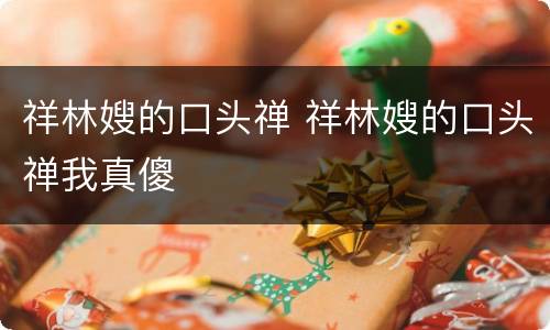 祥林嫂的口头禅 祥林嫂的口头禅我真傻