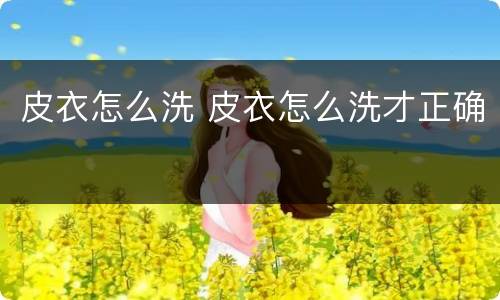 皮衣怎么洗 皮衣怎么洗才正确
