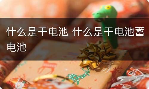 什么是干电池 什么是干电池蓄电池