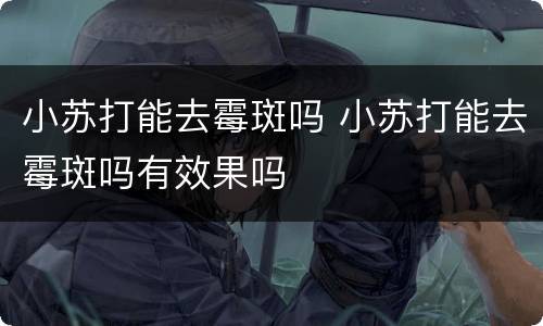 小苏打能去霉斑吗 小苏打能去霉斑吗有效果吗