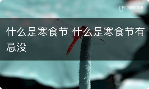 什么是寒食节 什么是寒食节有忌没