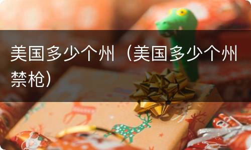 美国多少个州（美国多少个州禁枪）