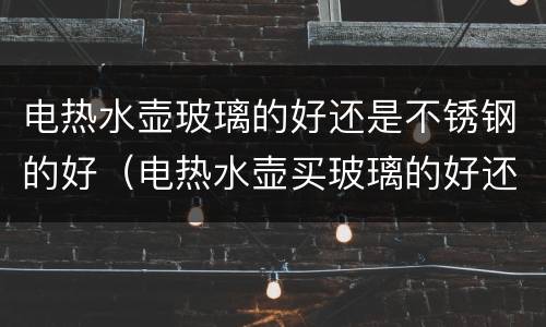 电热水壶玻璃的好还是不锈钢的好（电热水壶买玻璃的好还是不锈钢的好）