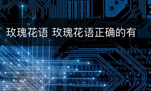 玫瑰花语 玫瑰花语正确的有