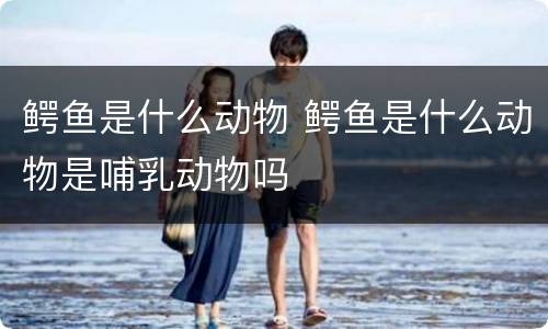 鳄鱼是什么动物 鳄鱼是什么动物是哺乳动物吗