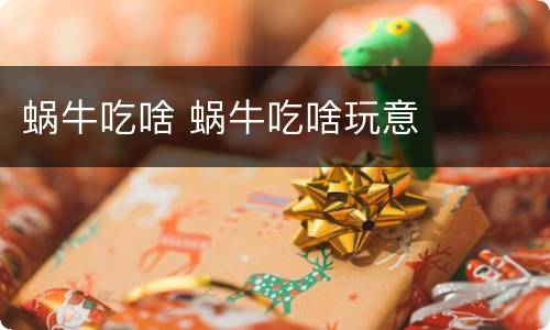 蜗牛吃啥 蜗牛吃啥玩意